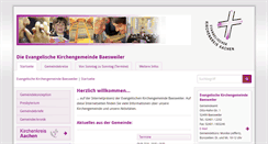 Desktop Screenshot of evangelisch-in-baesweiler.de